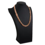 10.5mm Silver Cuban Link Box Clasp Chain Rose Gold d