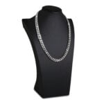 10.5mm Silver Cuban Link Box Clasp Chain d