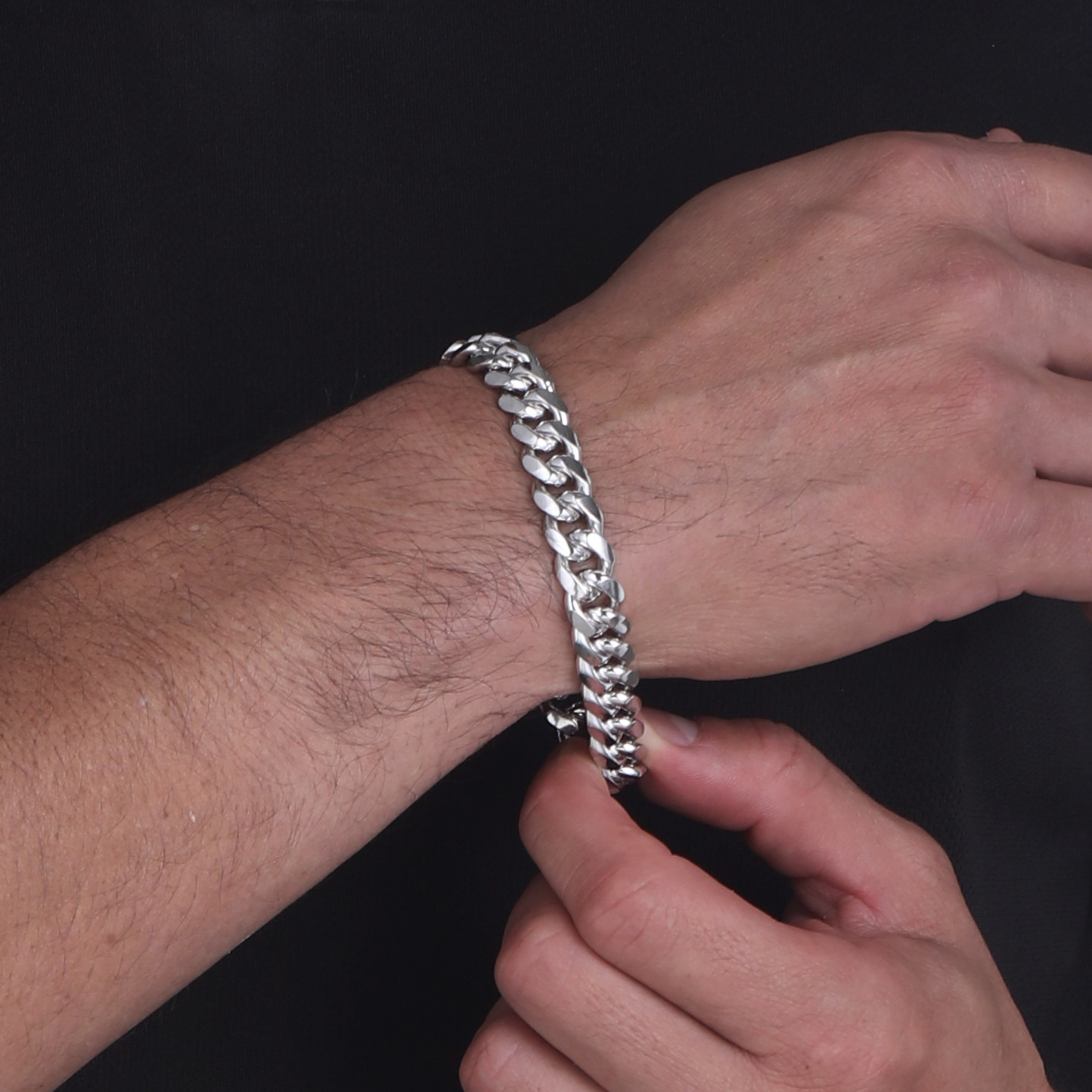 10.5mm cuban link bracelet box clasp b