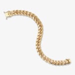 10.5mm cuban link bracelet box clasp yellow gold a