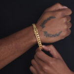 10.5mm cuban link bracelet box clasp yellow gold c