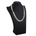 10mm Flat Cuban Link Chain Rhodium a