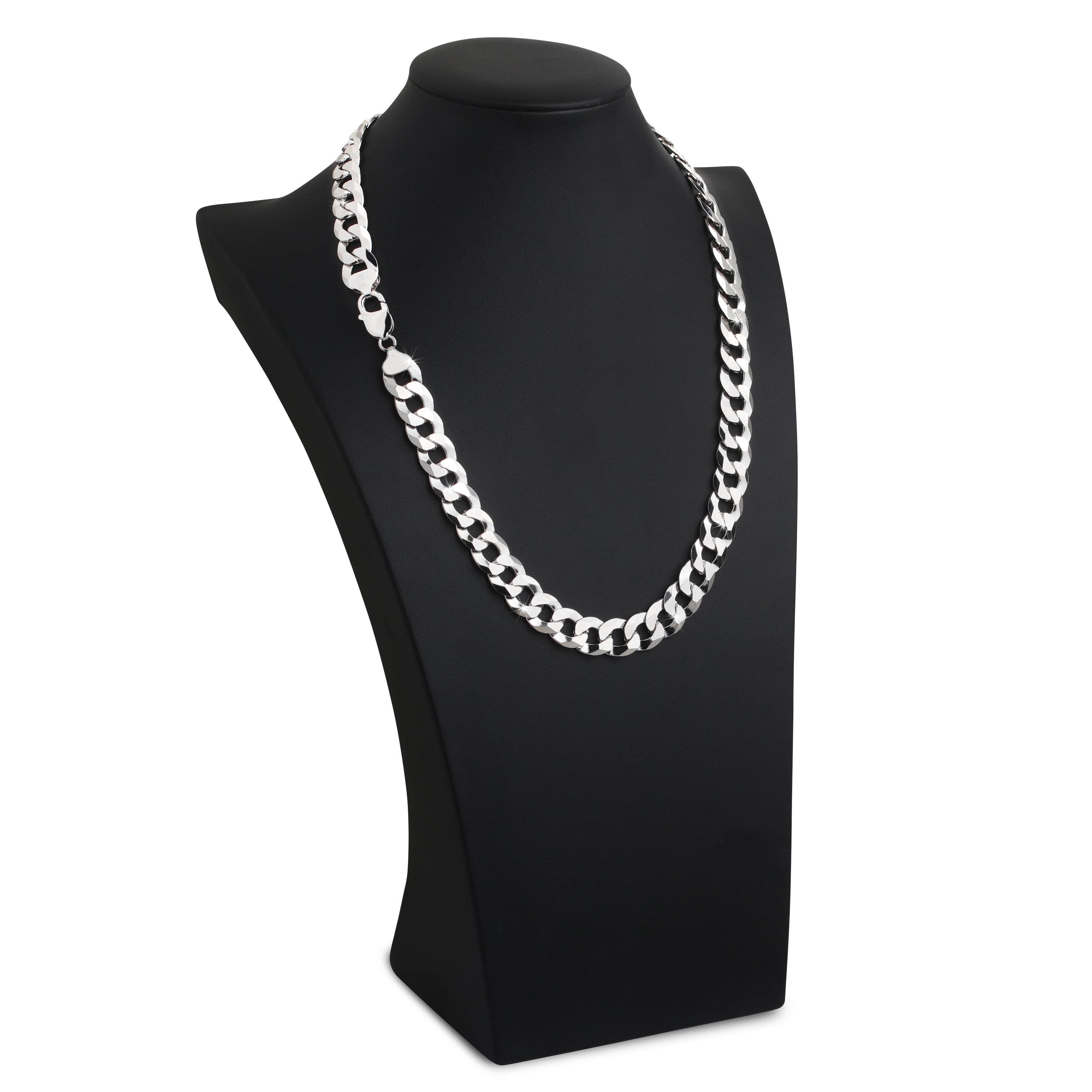 10mm-Flat-Cuban-Link-Chain-Rhodium-a 10mm Flat Cuban Link Chain Rhodium a