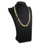 10mm Flat Cuban Link Chain Yellow Gold d