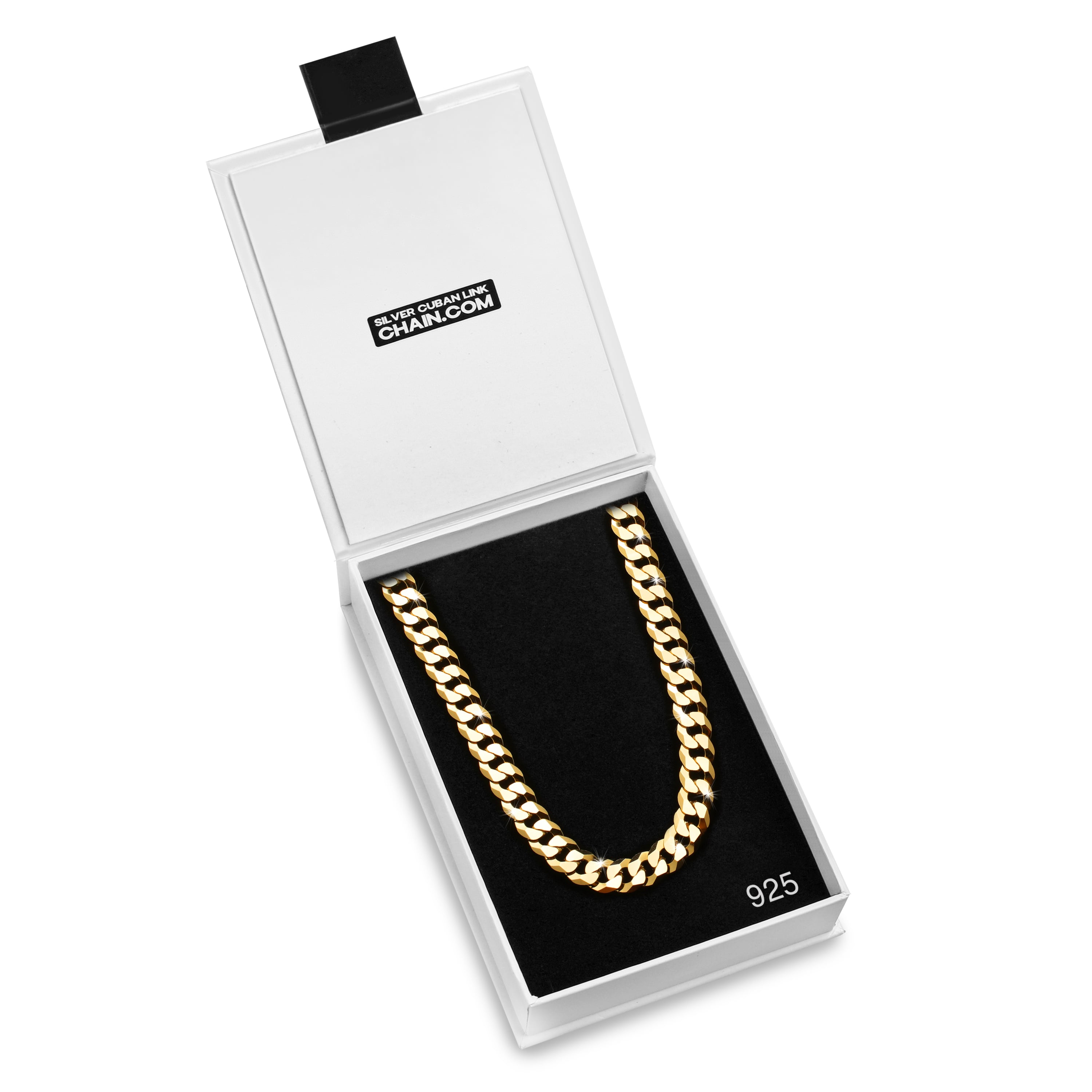 10mm-Flat-Cuban-Link-Chain-Yellow-Gold-e 10mm Flat Cuban Link Chain Yellow Gold e