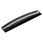 10mm Flat Cuban Link Diamond Cut Bracelet Rhodium d