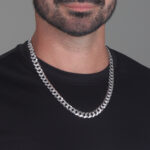10mm Flat Cuban Link Diamond Cut Chain d