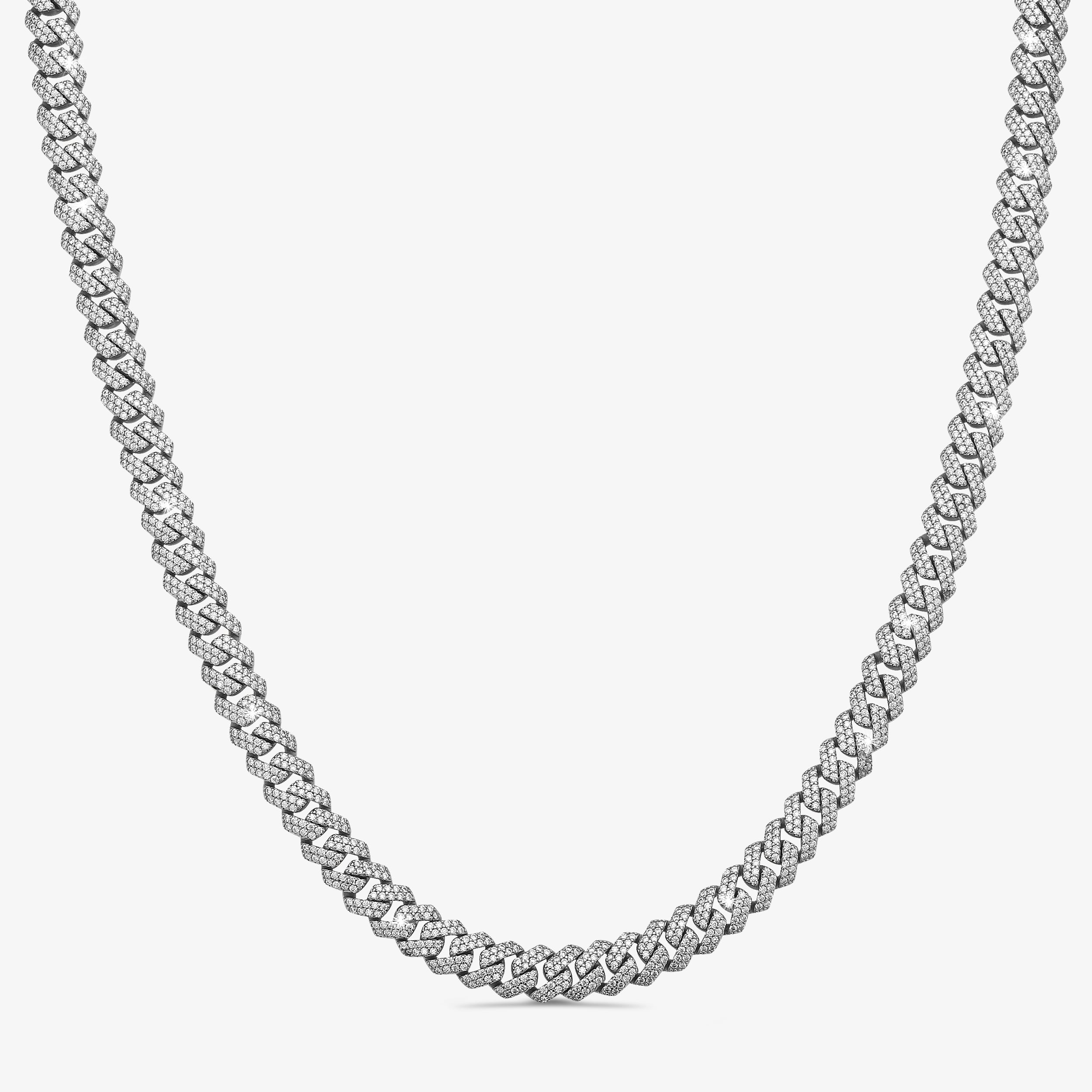 10mm-Iced-Out-Cuban-Link-Chain-a 10mm Iced Out Cuban Link Chain - a