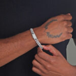 10mm Iced out Cuban Link Bracelet c