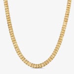 10mm Premium Cuban Link Box Clasp Chain 18KT Yellow Gold - a