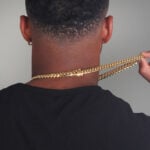 10mm Premium Cuban Link Box Clasp Chain 18KT Yellow Gold c