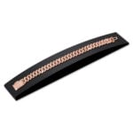 10mm iced out cuban link bracelet rose gold e