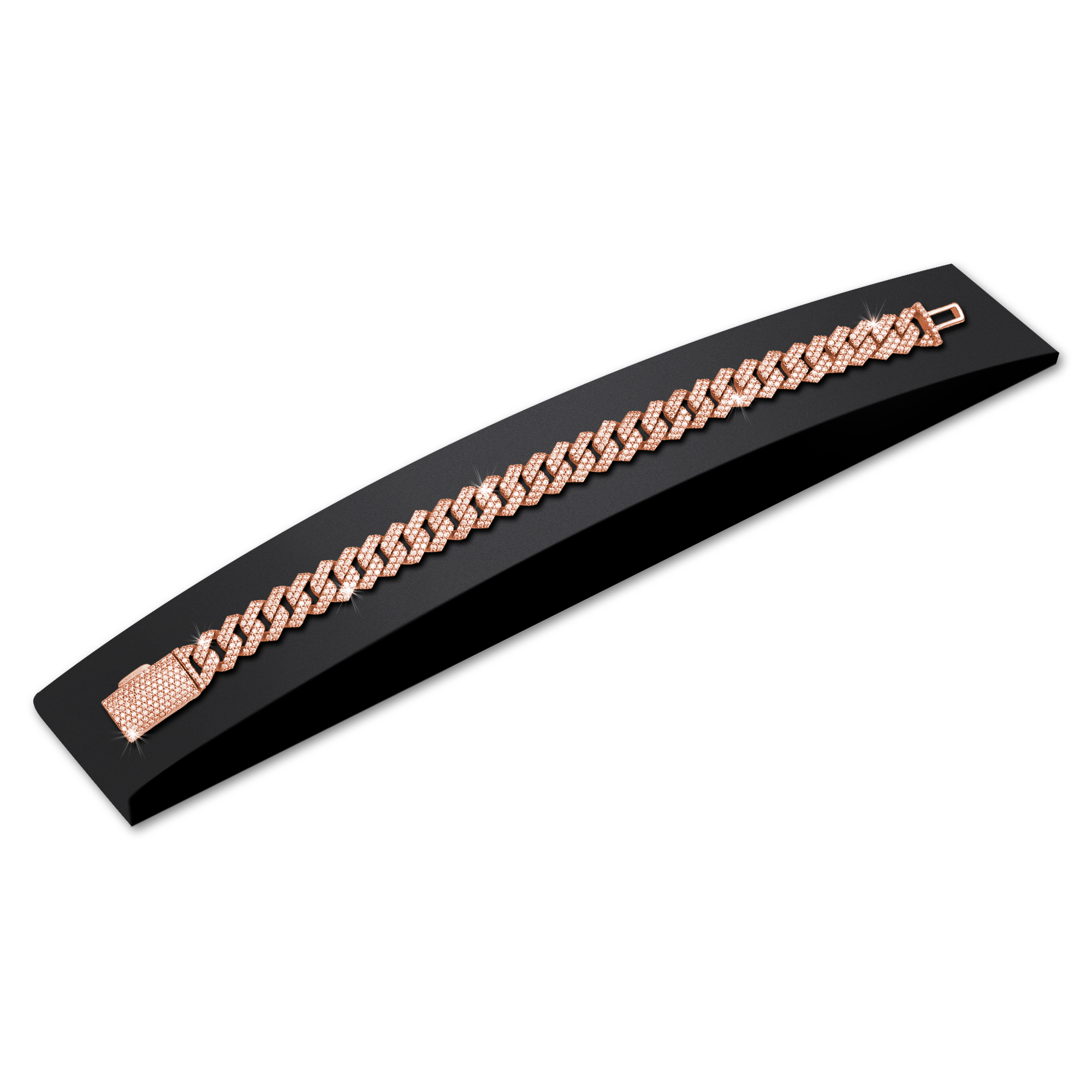 10mm-iced-out-cuban-link-bracelet-rose-gold-e 10mm iced out cuban link bracelet rose gold e