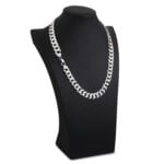 12mm Flat Cuban Link Chain Rhodium c