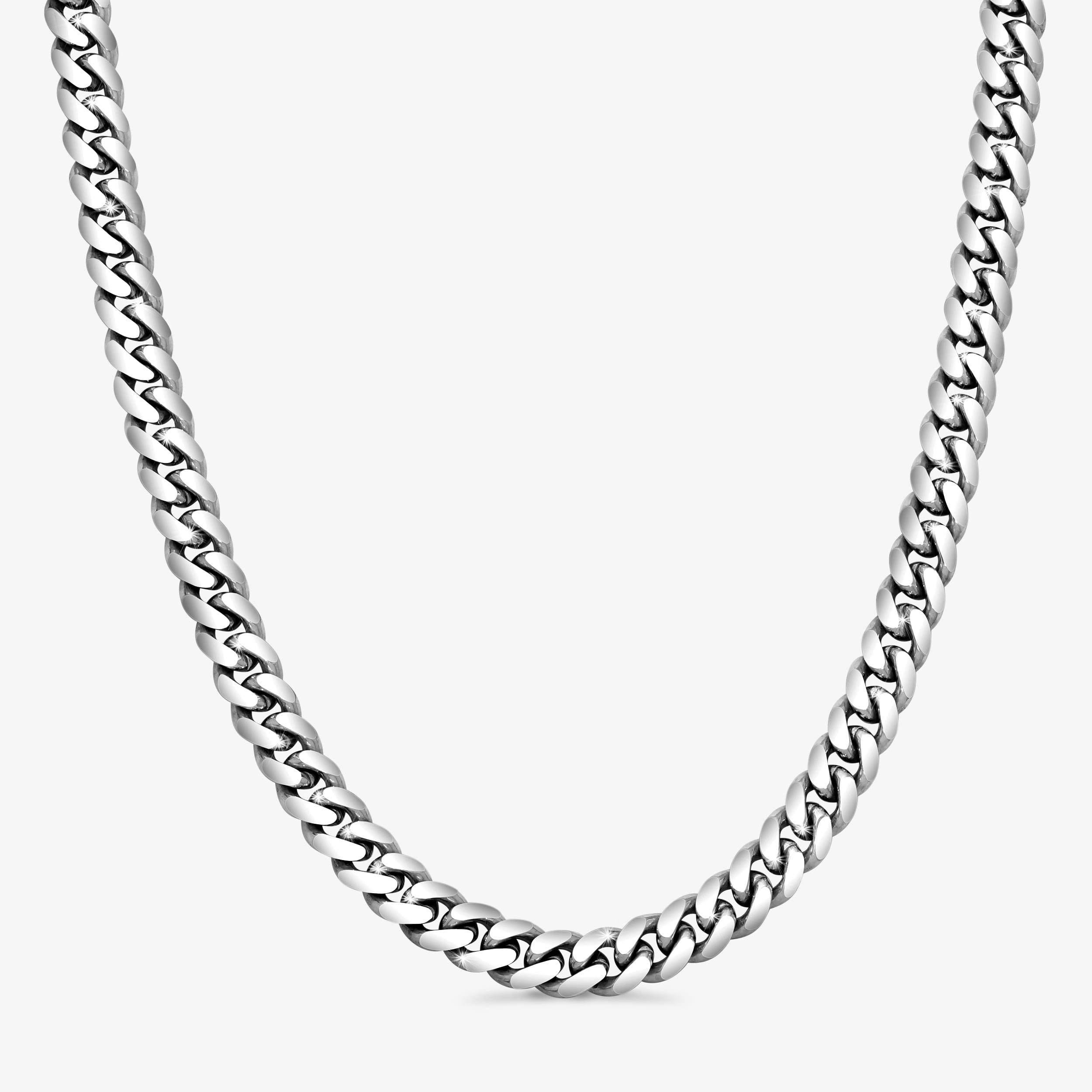 12mm-Silver-Cuban-Link-Box-Clasp-Chain-a 12mm Silver Cuban Link Box Clasp Chain - a