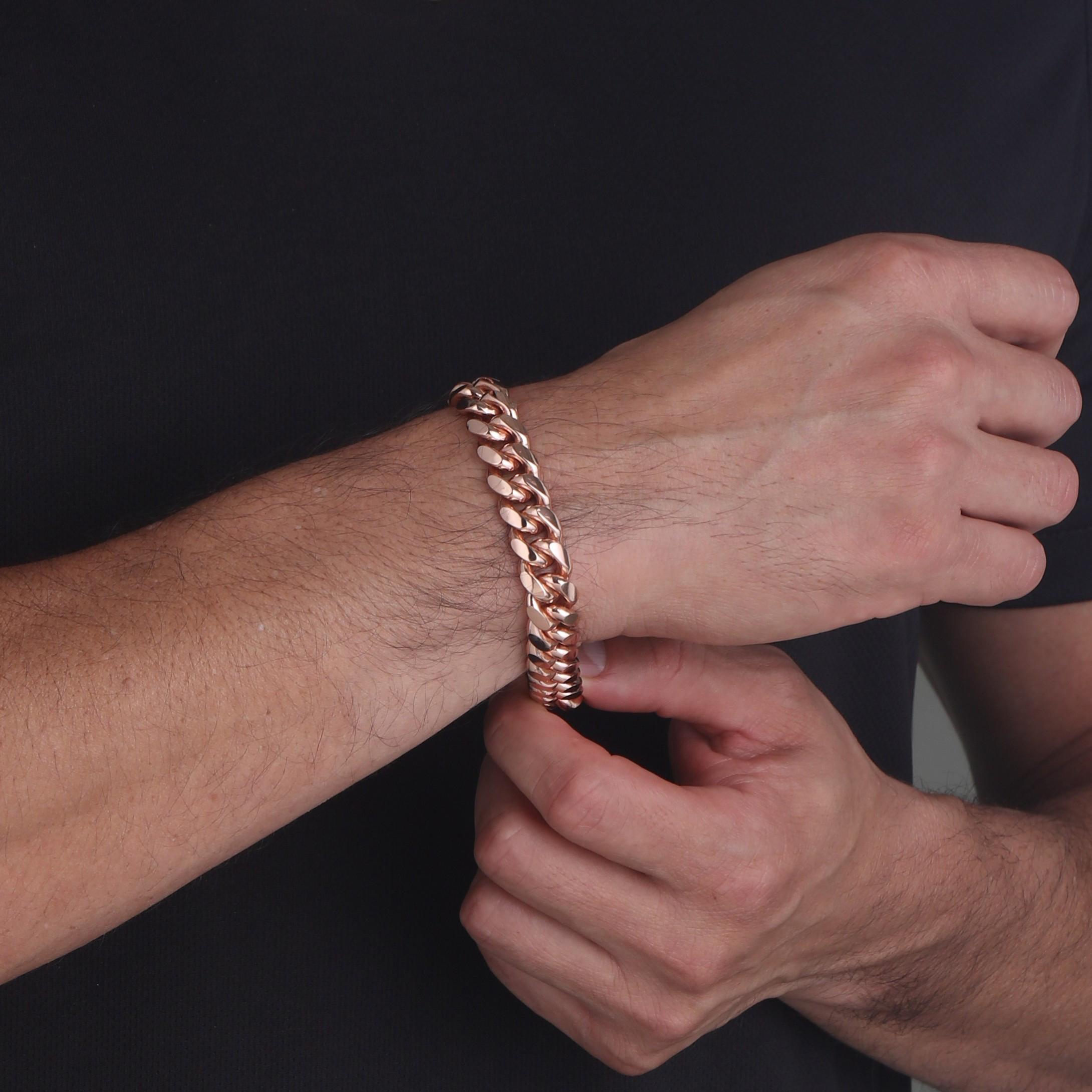 12mm-cuban-link-box-clasp-bracelet-rose-gold-b 12mm cuban link box clasp bracelet rose gold b