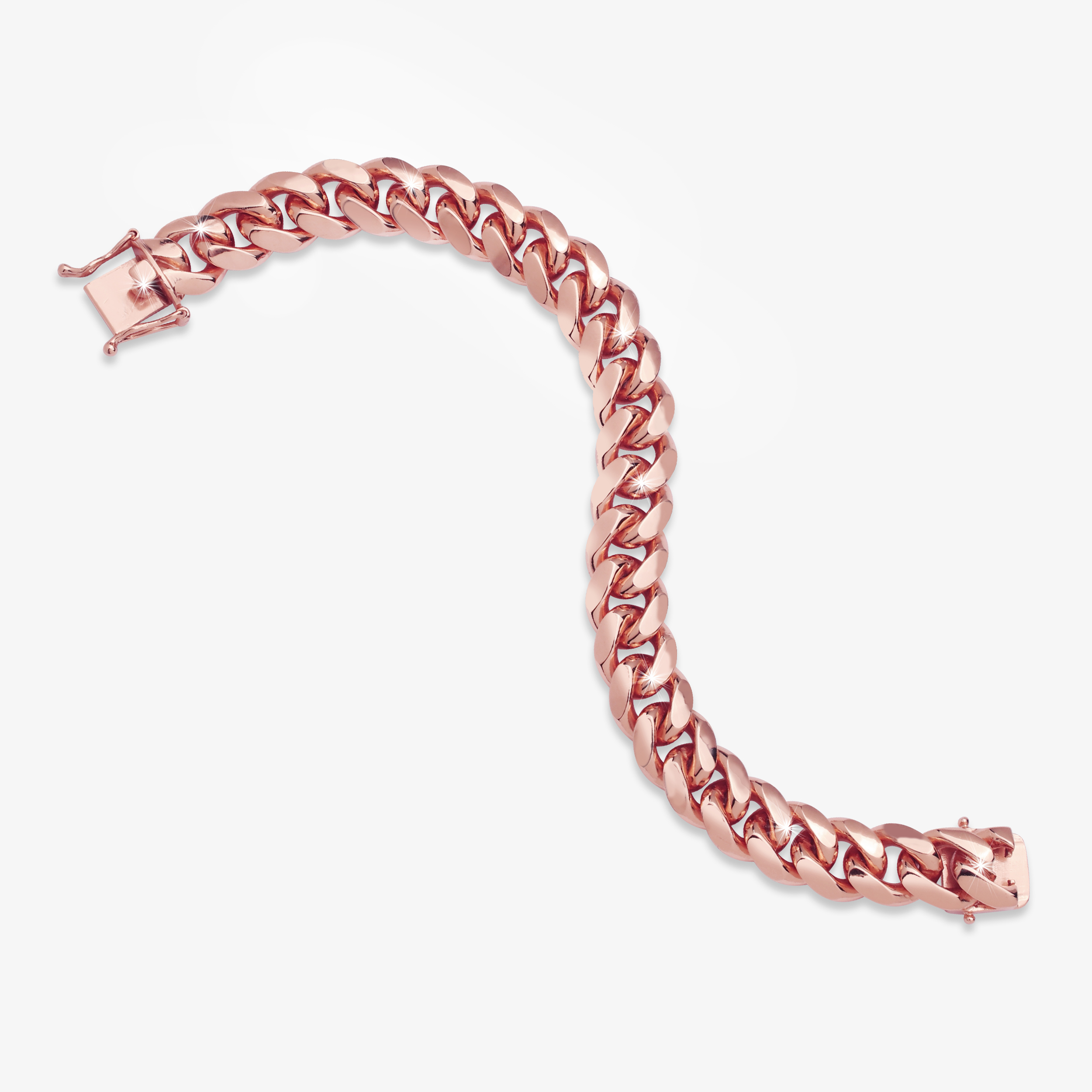 12mm-cuban-link-box-clasp-bracelet-rose-gold-d 12mm cuban link box clasp bracelet rose gold d