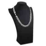 13mm Flat Cuban Link Diamond Cut Chain - a