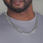 13mm Flat Cuban Link Diamond Cut Chain b