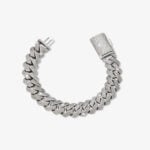 15mm iced out cuban link bracelet - a