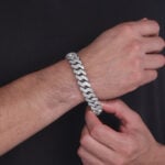 15mm iced out cuban link bracelet b
