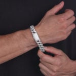 15mm iced out cuban link bracelet c