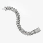 15mm iced out cuban link bracelet d