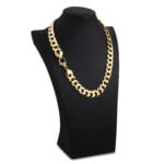 16mm Flat Cuban Link Chain Yellow Gold d