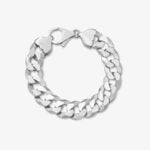 16mm flat cuban link bracelet - a