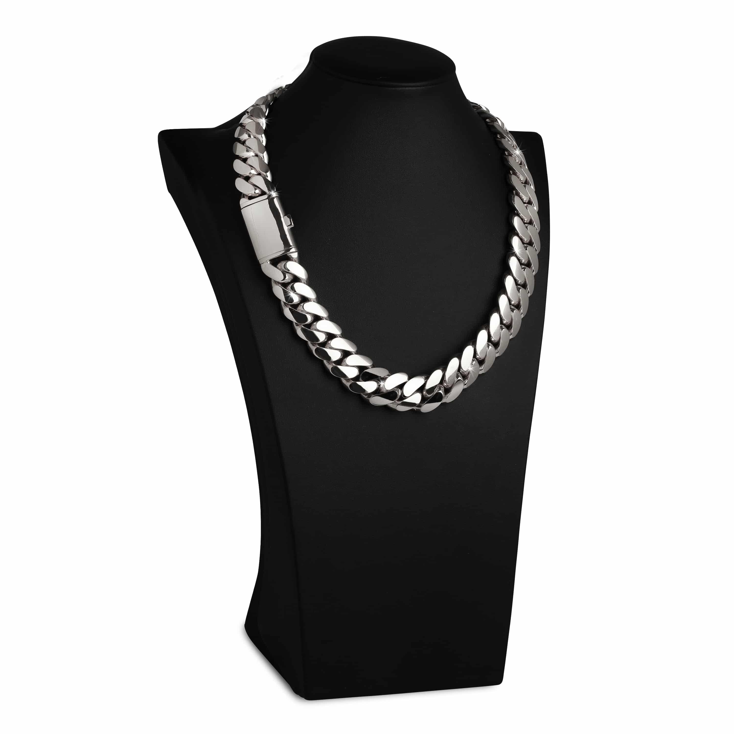 20mm Premium Miami Cuban Link Snap Clasp Chain b