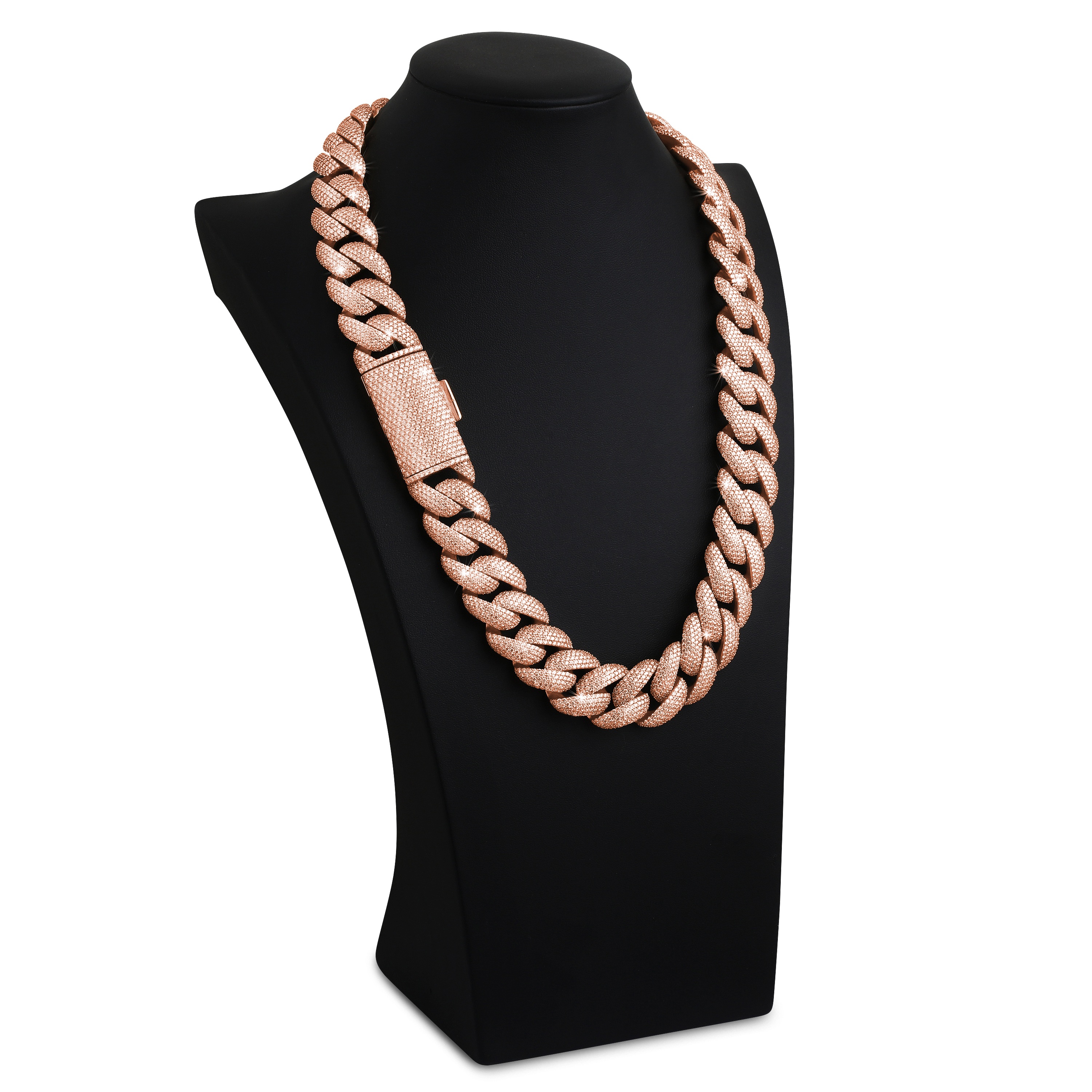 23mm-Iced-Out-Cuban-Link-Chain-Rose-Gold-b 23mm Iced Out Cuban Link Chain Rose Gold b