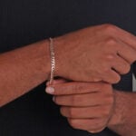 5mm Flat Cuban Link Bracelet Rose Gold d