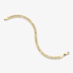 5mm Flat Cuban Link Bracelet Yellow Gold d