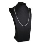5mm Flat Cuban Link Chain Rhodium b