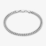 5mm Italian Miami cuban Lobster Clasp Bracelet - a