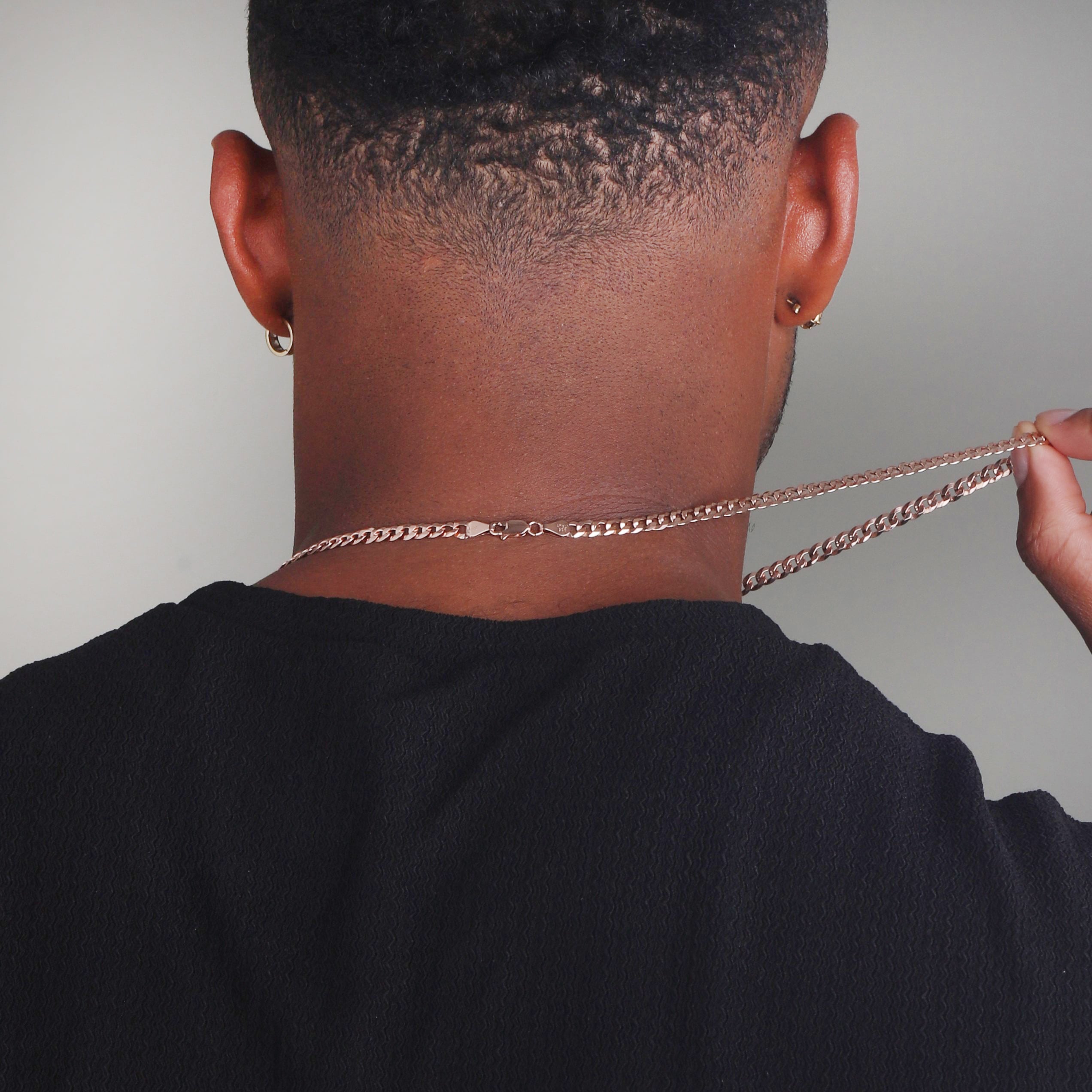 5mm-Italian-Sterling-Silver-Flat-Cuban-Chain-18kt-rose-gold-c 5mm Italian Sterling Silver Flat Cuban Chain 18kt rose gold c