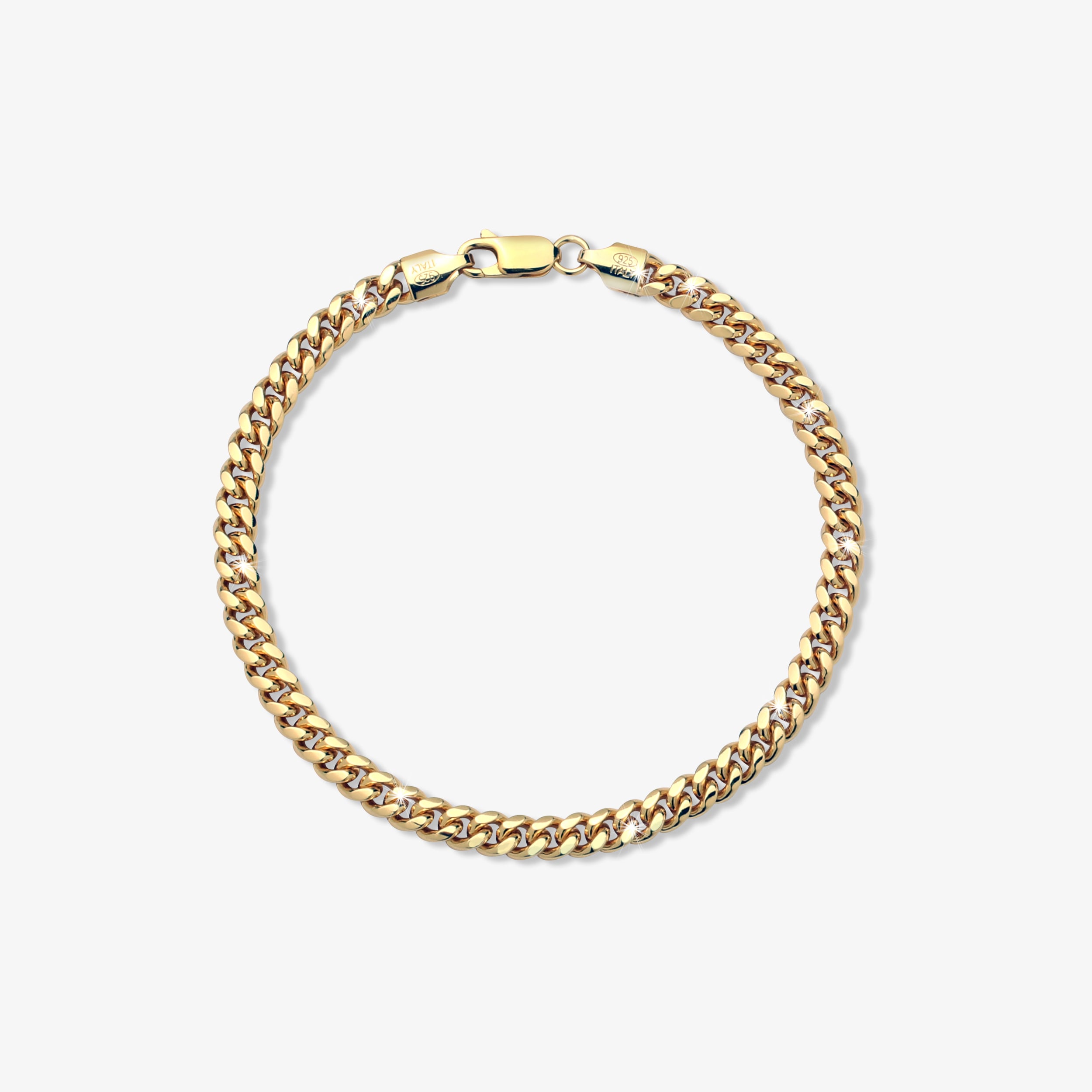 5mm-Miami-Cuban-Lobster-Clasp-Bracelet-Yellow-Gold-a1 5mm Miami Cuban Lobster Clasp Bracelet Yellow Gold - a1