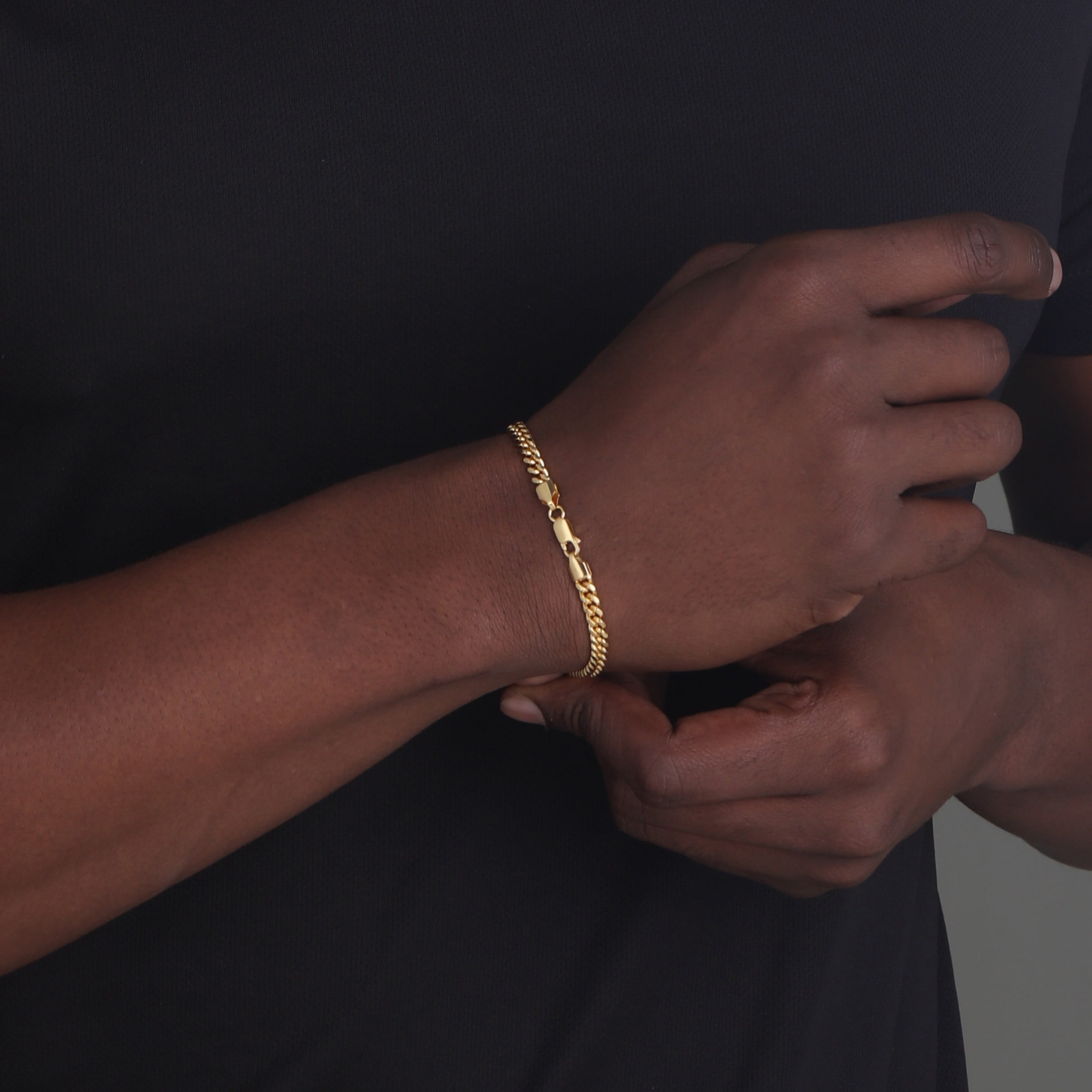 5mm-Miami-Cuban-Lobster-Clasp-Bracelet-Yellow-Gold-c1 5mm Miami Cuban Lobster Clasp Bracelet Yellow Gold c1