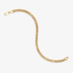 5mm Miami Cuban Lobster Clasp Bracelet Yellow Gold f