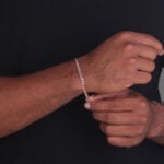 5mm Silver Cuban Link Lobster Bracelet Rose Gold b