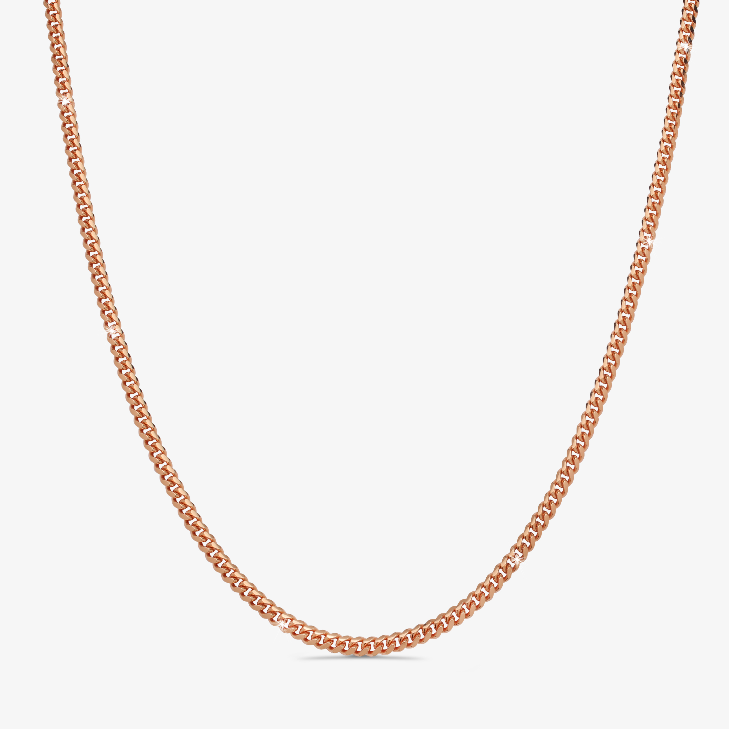 5mm-Silver-Cuban-Link-Lobster-Chain-Rose-Gold-a1 5mm Silver Cuban Link Lobster Chain Rose Gold - a1