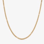 5mm Silver Cuban Link Lobster Chain Yellow Gold a1 1