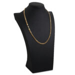 5mm Silver Cuban Link Lobster Chain Yellow Gold d