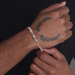 6mm Iced Out Cuban Link Bracelet Rose Gold b