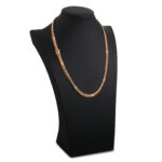 6mm Silver Cuban Link Box Clasp Chain Rose Gold d