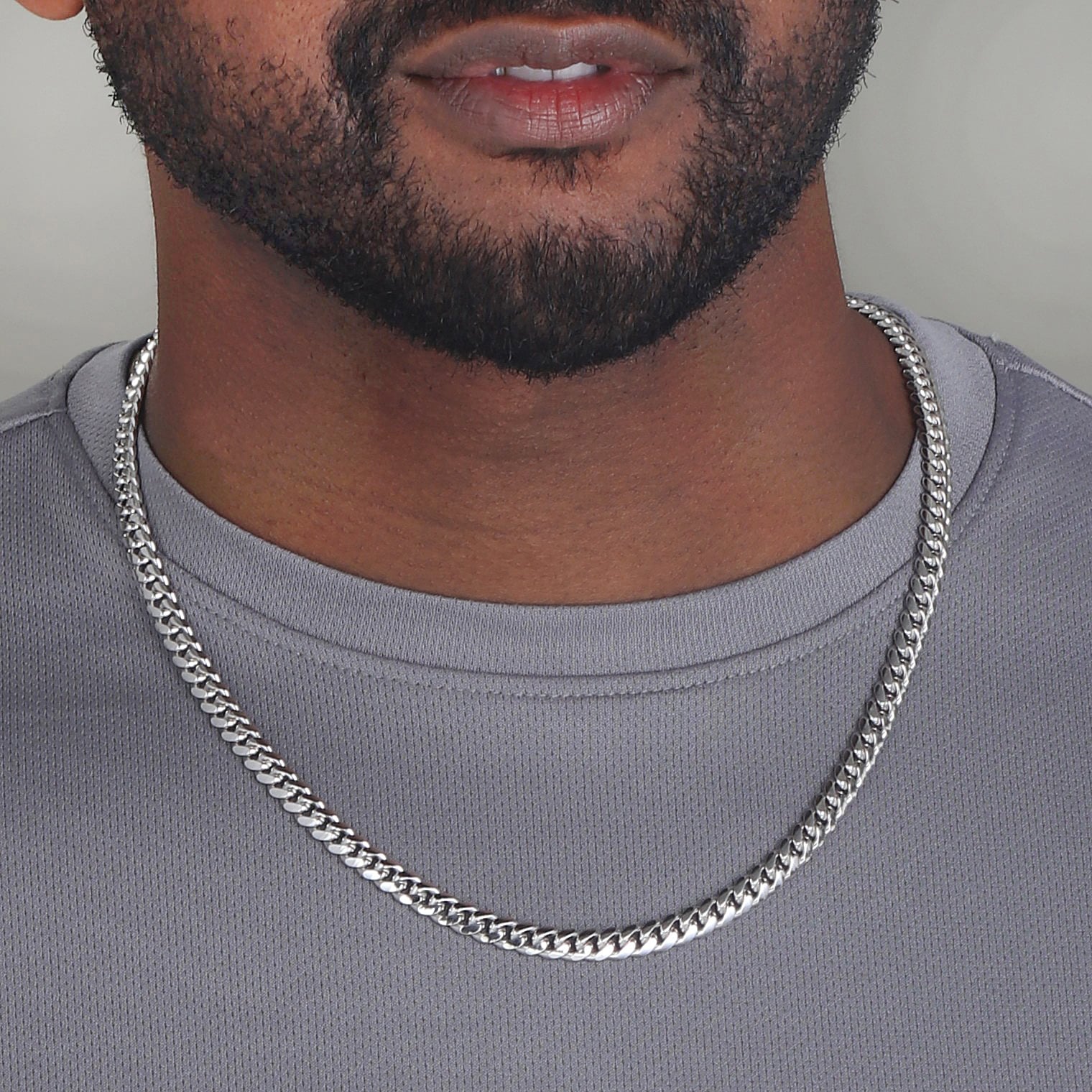 6mm-Silver-Cuban-Link-Box-Clasp-Chain-b 6mm Silver Cuban Link Box Clasp Chain b