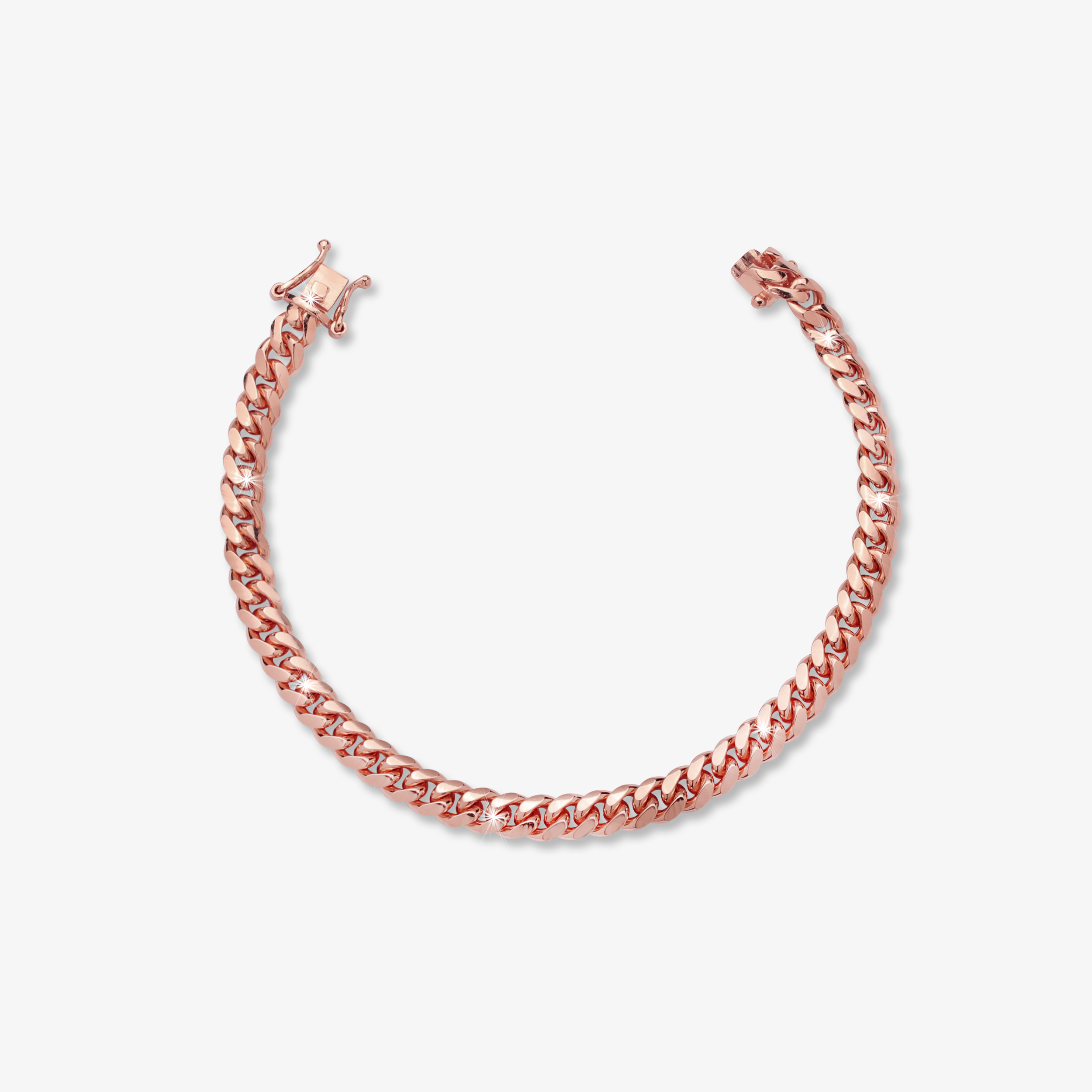 6mm-cuban-link-box-clasp-bracelet-rose-gold-a 6mm cuban link box clasp bracelet rose gold - a
