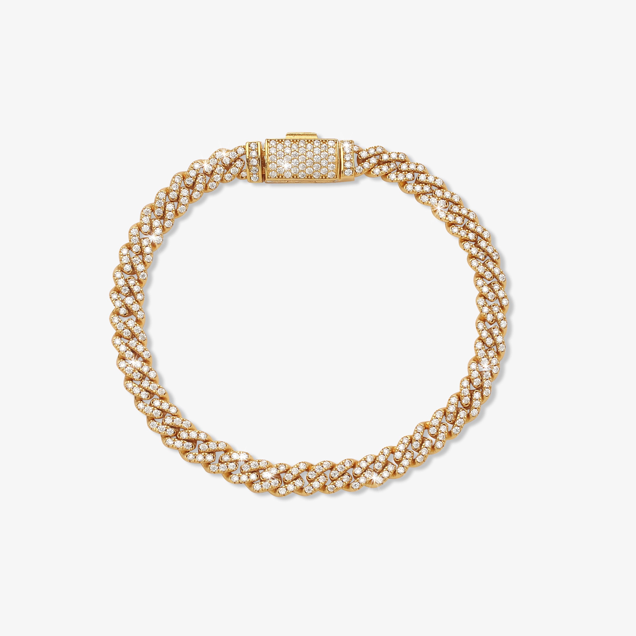 6mm-iced-out-cuban-link-bracelet-yellow-gold-a 6mm iced out cuban link bracelet yellow gold - a