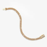 6mm iced out cuban link bracelet yellow gold d
