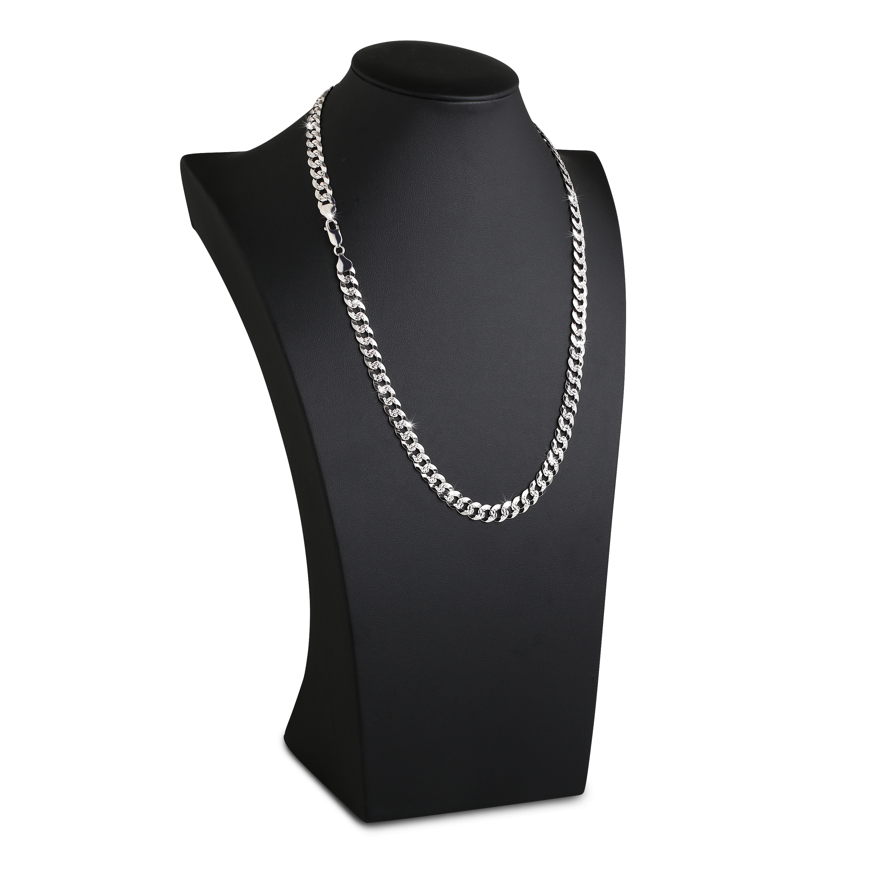 7mm Flat Cuban Link Diamond Cut Chain d